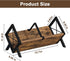 YINMIT Wood Desktop Bookshelf, Retro Tabletop Bookshelf, Desk Shelf for Top of Desk in Living Room, Home, Office