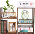 PAG Desktop Shelf Freestanding Wooden Small Bookshelf Desk Supplies Organizers and Accessories Storage Display Rack