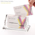 HEZONG Business Card Holder, Clear Acrylic Display Stand for Desk - 1 Slot Horizontal Placement 1 Pack (1 slot-H)