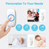 SECRUI Wireless Doorbell with 2 Buttons, Battery Operated Doorbell Kit with 52 Chimes, LED Flash, Waterproof Design