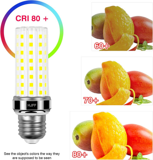 6 Pack LED Corn Light Bulb, 200W Equivalent, 2500 Lumen, 5000K Cool Daylight White, E26/E27 Base