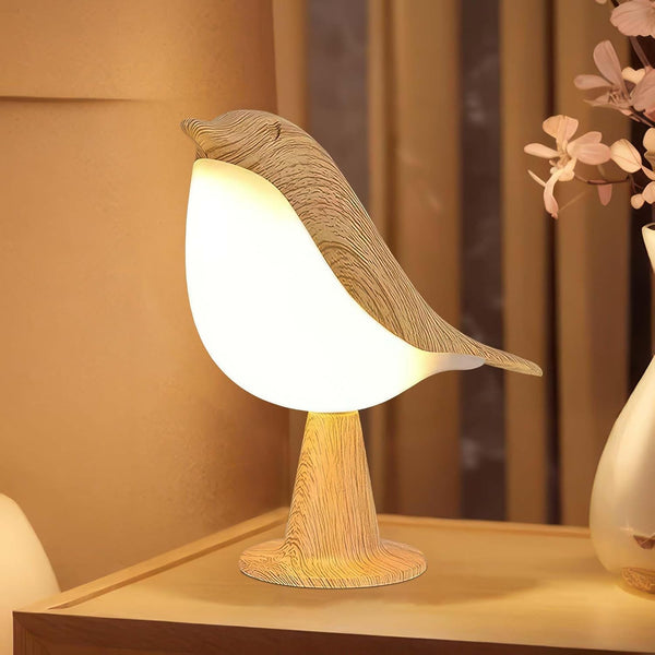 BemeedLigt Desk Lamp, Bird-Shaped Bedside Lamp with Triple Color Temperature and Touch Sensor,Cordless