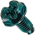 NSI GSH Solid Wire Grounding Hex Head Screw, Green, Pack of 100 for Electrical Applications