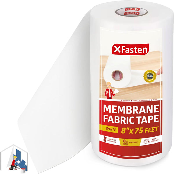 XFasten Waterproofing Membrane Sheet, 8” x 75 Ft Shower Waterproofing Tape for Underlayment Tile, EPDM Underlayment,