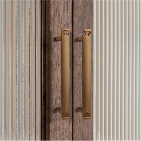 DLAHPJPT Handle(6488 Antique Kitchen Furniture Cabinet Drawer Pull Gold Zinc Alloy Vintage Wardrobe Drawer Bedside