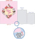 The Best Card Company Beautiful Thank You Card (8.5 x 11 Inch), Floral Gratitude Stationery with Envelope