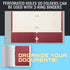 Better Office Products Two Pocket Portfolio Folders, 50-Pack, Burgundy, Letter Size Paper Folders