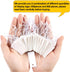 Shappy 300 Pcs White Price Display Tags, 0.8 x 1.58 Inches, Marking Labels with Elastic String