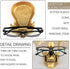 sgmedila Skull Glasses Stand, Creative Eyeglasses Rack, Sunglasses Spectacle Display, Key Holder Resin Sculptures