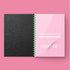 HOUYEE Binding Covers and Combs Set, 50 Pcs Leather Texture Paper Binding Covers, 50 Pcs Clear Covers