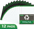 KAISA Legal Pads Writing Pads, Recycled Paper, 8.5"x11.75" Wide Ruled, 50 Sheets, Pack of 12 Pads, KSU-5293