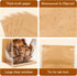 Cegzer 60 4.2x8.6x11.3 Inches Packaging Pcs Bread Bags for Homemade Bread, Sourdough Paper With Window, Ties Tab Lock