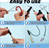 5 Sets 24 Inch Lewtemi Pen Leash Tether for Clipboard Lanyard Carpenters Pencils Holder Clips Elastic Silicone