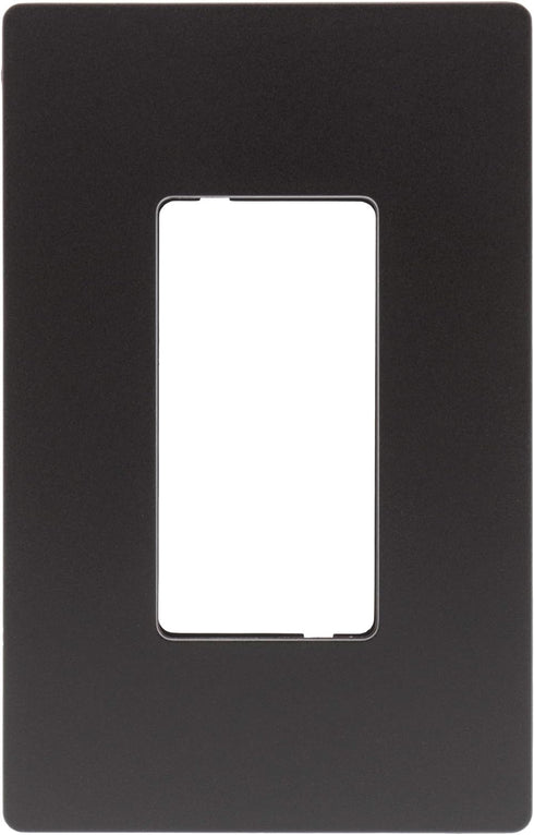 Legrand radiant RWP26DBCC6 Screwless Wall Plates, 1 Gang, Decorator Rocker GFCI Cover, Dark Bronze, 1 Count