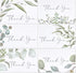 Crisky 50 Pack Greenery Thank You Greeting Cards with Envelopes & Stickers.6
