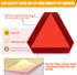 Sticky Slow Moving Vehicle Triangle Sign, Golf Cart Orange Triangle Signs, 14"x16" Reflective for Golf Cart