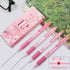 Retractable Ballpoint Pens, Fine Point (0.5mm), Black Ink, 4-Count Pack, Cute Sekura Pens for School Office Supplies