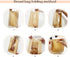 100pcs 120pcs SNAIL GARDEN Sourdough Bread Bags - with Four Sizes, Windowed, Kraft Paper with Label Seal Stickers