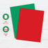 8.5" 11" 100 24 lb/89 (00575) Crafted by PrintWorks Christmas Paper x - Sheets - Red and Green Paper - Ideal for School