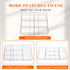 Briwooody 2 (Transparent,11 Pcs Large Expandable Acrylic Drawer Organizers, Grid Adjustable Drawer, Dividers Organizer