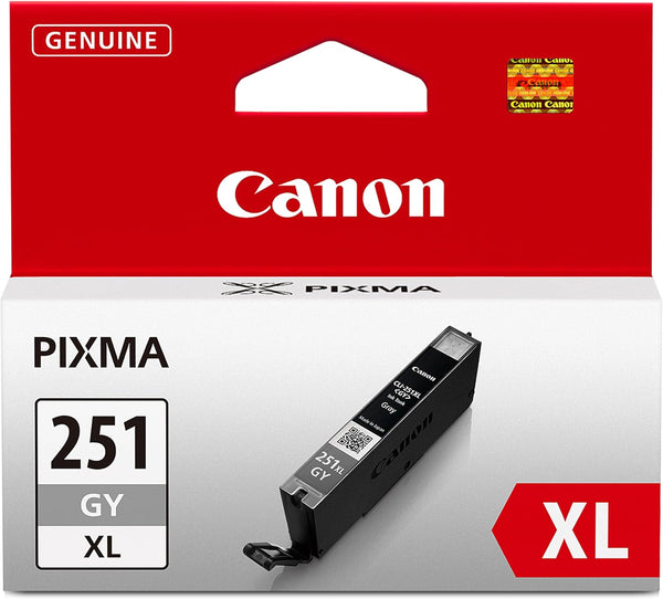 Canon CLI-251XL Genuine Gray Ink Tank for MG6320, MG7120, iP8720, MG7520 Printers