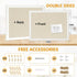 Bulletin Boards with Linen, 1-Pack 16''X 12'' Double-sided Cork Board, Small Pin Board for Home Office