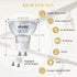 DiCUNO GU10 LED Light Bulbs, 6W 60W Halogen Replacement, Bright Daylight White 5000K, 700LM, 120 Degree Beam Angle,
