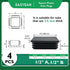 4" (100mm) 4 EASYEAH Plastic Hole Plugs Black-Square Chair Leg Caps & Pipe Plugs, Tubing End Caps for Metal and Wood