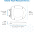 GC550129 Gerber Round Front Toilet Seat with Cover, Soft Close, No Slam, Quick & Easy Install, Heavy-Duty Plastic