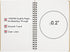 EUSOAR Hard Cover Spiral Notebook, A5 3Pack, 5.5"x8.3", 120 Pages, Graph Spiral Notebook Journals for Math and Science