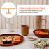 5 3.3cm Countertop FRCOLOR Wooden Ice Cream Cone Stand with Slots Diameter Sushi Roll Holder Display Rack for Party