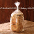 Gere 8 4 18", 100 Pack, Packing Large Bread Bags with Ties, x x Clear, Reusable, Bulk Bread Bags for Homemade Bread
