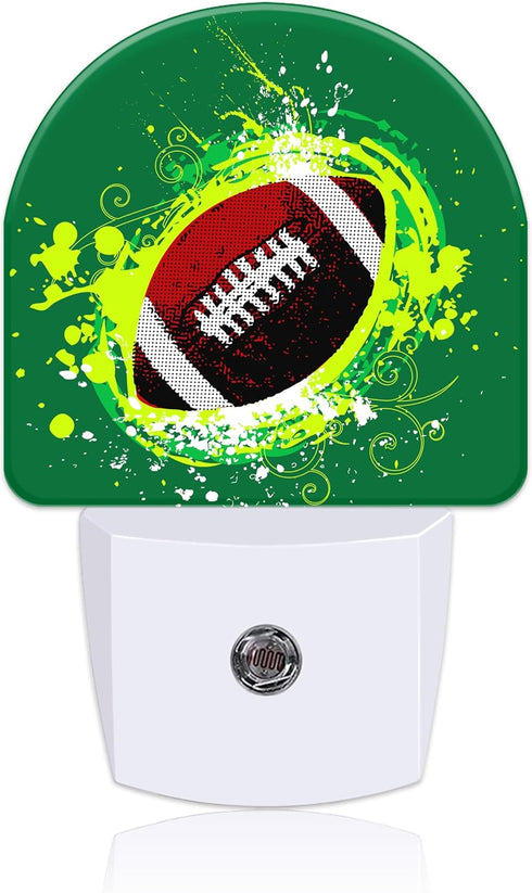 Uiaoiais Night Light for Kids Girls Boys, Abstract American Football LED Night Light