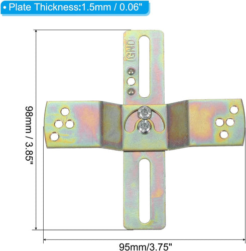 2set 180 PATIKIL Light Fixture Mounting Bracket, Ceiling Wall Light Crossbar Rotation Universal Lamp Fixture