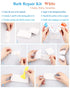 Bath Repair Kit - Endhokn Enamel, Porcelain, Acrylic, Fiberglass, Ceramic Sink, Tub, Tile Repair