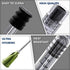 5 Pack Reusable Borosilicate Glass Luer Lock Syringe, 1ml Capacity, Pet Safe Needles for Arts, Crafts, Lab