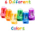 Fun Central 72 Pack Assorted Color Plastic Pencil Sharpeners with Caps, Bulk Classroom and Office Supplies