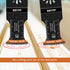 6pcs Curved Japanese Tooth Oscillating Saw Blades Set, Standard & Extra-Long Reach for Clean Cut Wood, Plastic