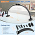 29inch 456 3 KIRKAS Large Half Moon Light for Nail Tech, LEDs Color Modes Infinitely Knob Arch Nail Light with Screen