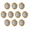 uxcell 1-1/2 Inch Wire Wheel Brush - Bench Copper Plated Crimped Steel with 1/4-Inch Shank (10 Pcs)
