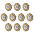 uxcell 1-1/2 Inch Wire Wheel Brush - Bench Copper Plated Crimped Steel with 1/4-Inch Shank (10 Pcs)