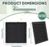 2pcs Attic Vents, Gable Vents Aluminum Wall Vent with Screen Mesh, Square Vent Louver for Exterior Door House Attic