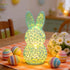 Silike Easter Bunny Lamp, 3D Printed Hollow Out Bunny Figurine Lamp, Easter Rabbit