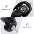 4pcs 2-Inch M8 Sosoport Heavy Duty Caster Wheels Brake Threaded Stem for Office Furniture Rolling Cart Casters