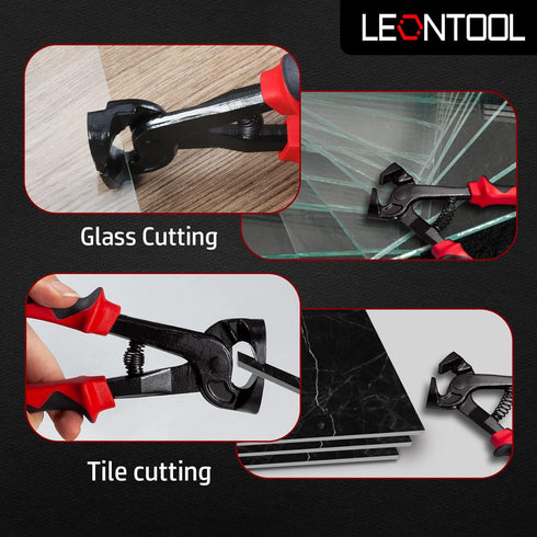 Ceramic Tile Nippers, 7.5-Inch Mosaic Trimmer Cutter Pliers, Heavy Duty Tile Cutter for Glass & Ceramic