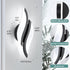 6000K 1 Pack, 6000K) CANEOE Modern LED Wall Sconce Black Indoor Wall Light Fixtures Acrylic Wall Sconce Lighting