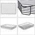 BTSKY Multipurpose A4 File Tray, Wire Desk Tray Organizer, Elegant Letter Size Desk Documents Tray for Office, Black