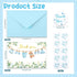 libfrnt 50 Pack 4 6 Inch Baby Shower Thank You Cards with Envelopes Stickers Boy Baby Shower Greeting Cards Blue Baby