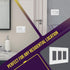 ENERLITES Screwless Decorator Wall Plate, Child Safe Cover, 3-Gang Size, Unbreakable Polycarbonate (White)