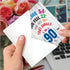 NobleWorks 90th Milestone Happy Birthday Card - Funny Card for 90 Year Old, Senior Citizen Humor - Age Equation 90